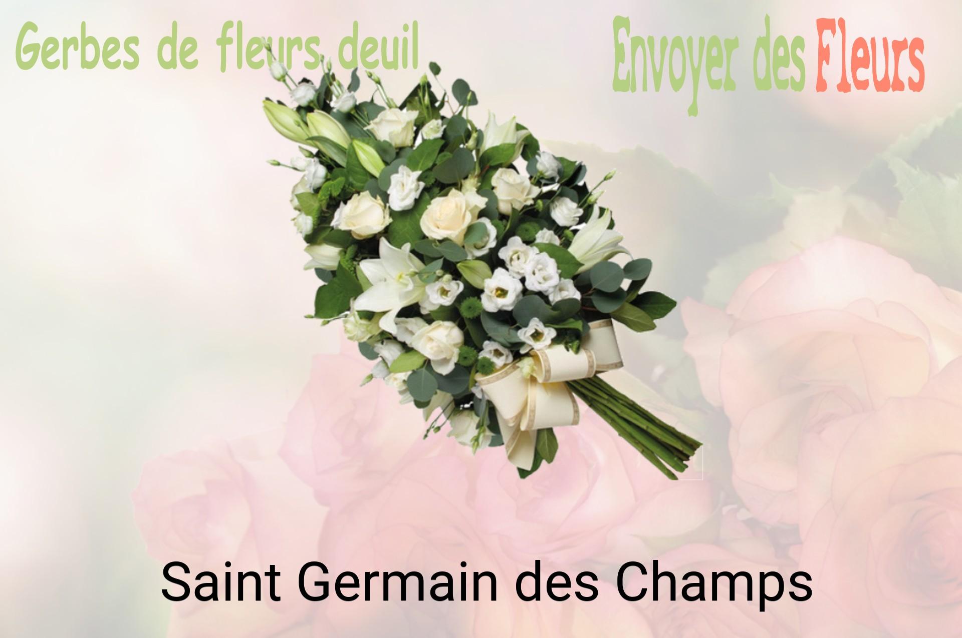 Gerbe de fleurs de deuil livrée à Saint-Germain-des-Champs